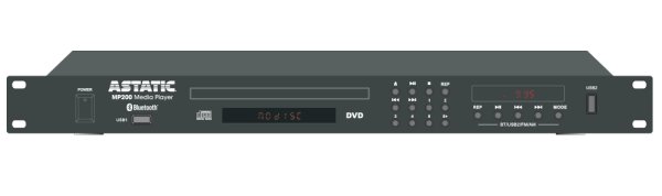 Multifunction Media Player With DVD, USB And AM/FM Radio