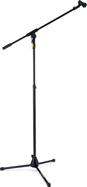 Tripod Microphone Stand With Boom & Mic Clip & EZ Grip Height Adjustment