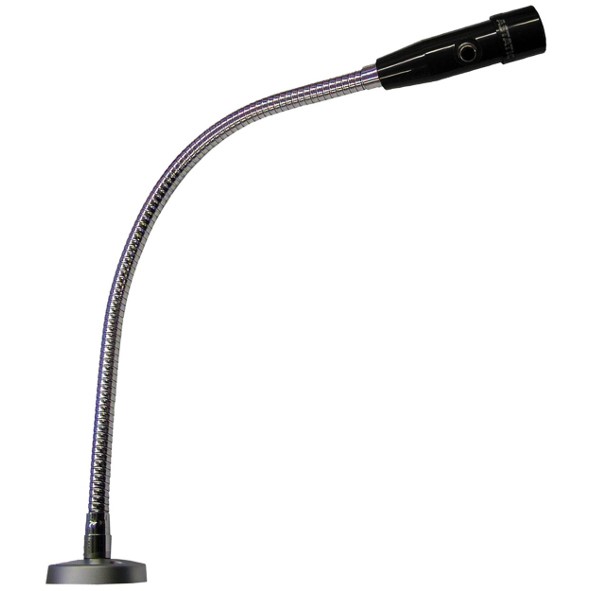 19” Omnidirectional Gooseneck Dynamic Microphone, Chrome