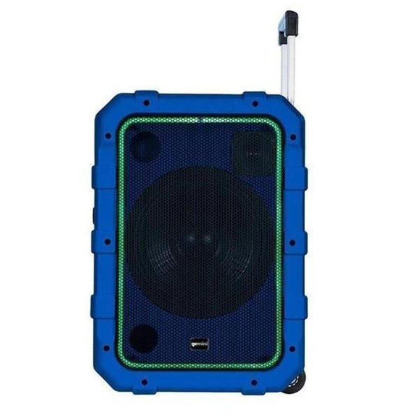 240W Rechargeable Weather-Resistant Bluetooth Trolley Speaker, Blue