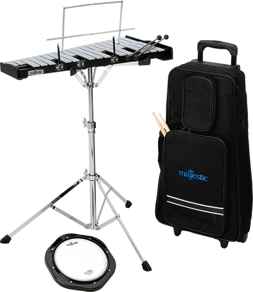 Bell And Practice Pad Kit With Roll Cart