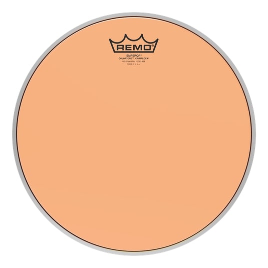 12" Emperor Colortone Crimplock Orange Tenor Drumhead