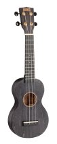 Slimline Series Soprano Ukulele With Carry Bag, Transparent Black