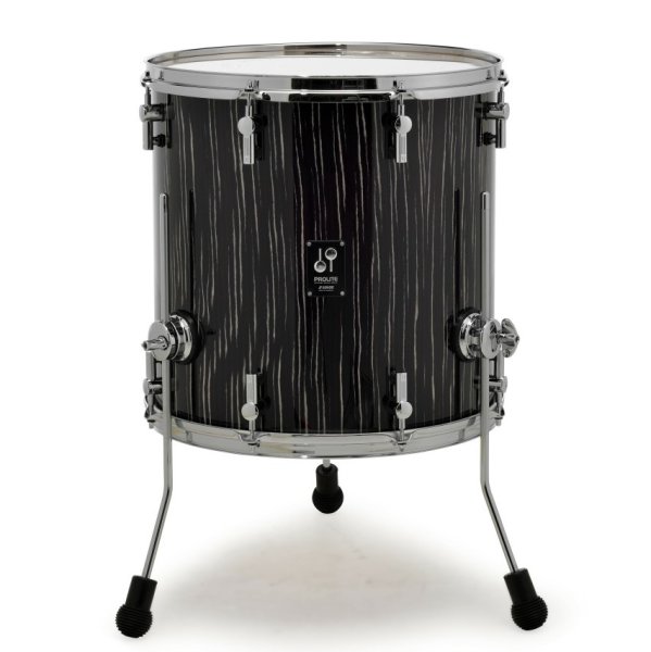 ProLite Series 14" x 11" Floor Tom, Ebony White Stripe