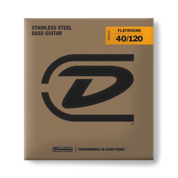 Stainless Steel Flatwound Bass Strings 5-string (40-120)