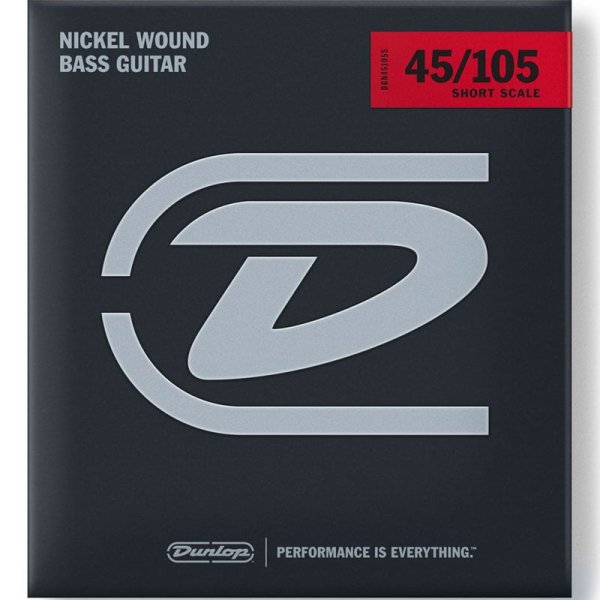 Standard Series Nickel Wound Short Scale Bass Strings (45-105)