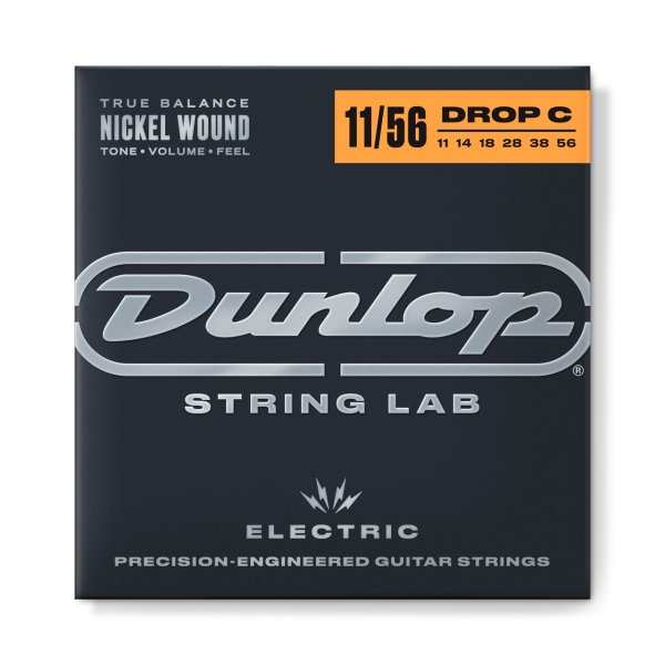 Nickel Wound Drop C Electric Guitar Strings (11-56)