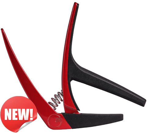 Nashville Lightweight Spring Capo For 6-String Guitar, Red