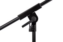 Low Profile Microphone Stand With Telescopic Boom Arm