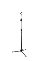 EZ Clutch Tripod Microphone Stand With Telescoping Hideaway 2-in-1 Boom