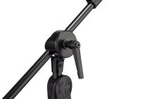 EZ Clutch Tripod Microphone Stand With Telescoping Hideaway 2-in-1 Boom