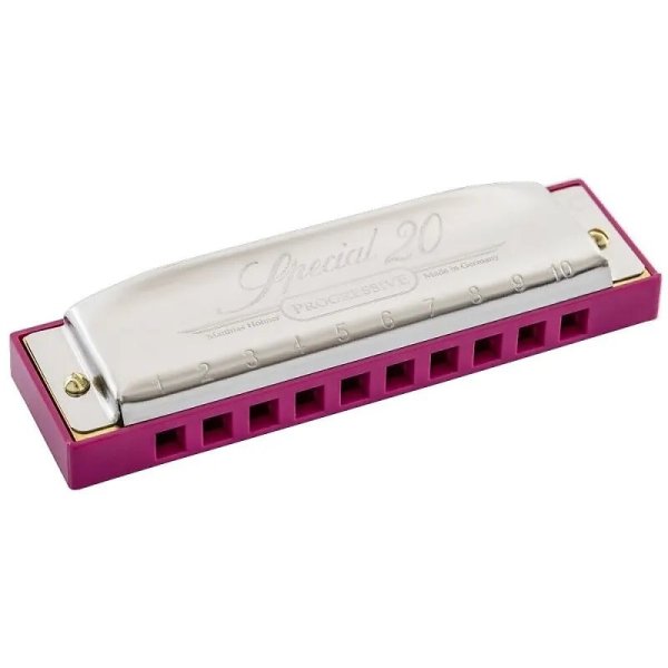 Special 20 Pink Harmonica, Key Of C