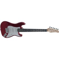 3/4 Size S-Style lightweight Electric Guitar, Metallic Red