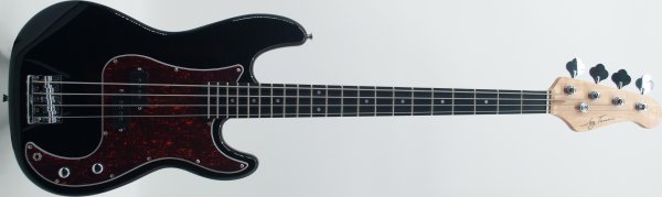 4-String P-Style Electric Bass, Black Gloss