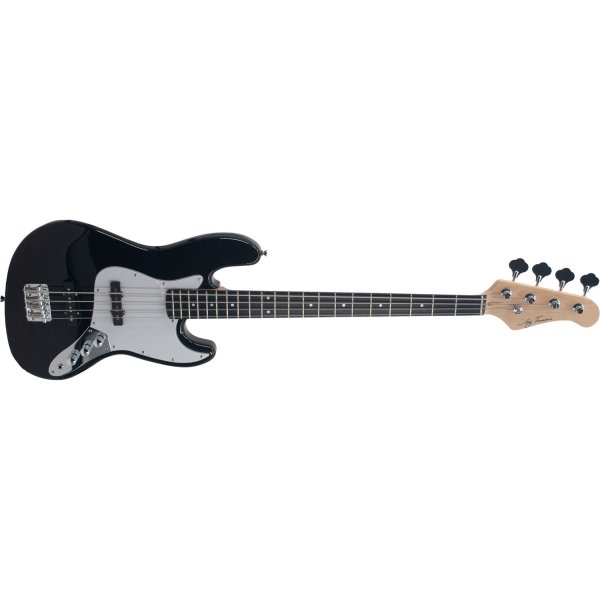 J-Style Solid Body HPL Electric Bass, Black