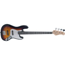 J-Style Solid Body HPL Electric Bass, Tobacco Sunburst