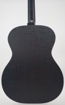 Full-Size Folk HPL Acoustic Guitar, Quilted Satin Black