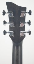 Full-Size Folk HPL Acoustic Guitar, Quilted Satin Black