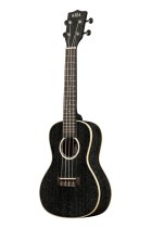 All Solid Salt & Pepper Doghair Mahogany Concert Ukulele With Bag