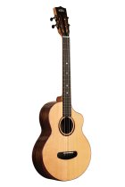 Contour All Solid Gloss Spruce Rosewood Baritone Ukulele With Cutaway and Bag