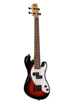 Solid Body 4-String Fretted U-BASS With Gig Bag, Tobacco Burst