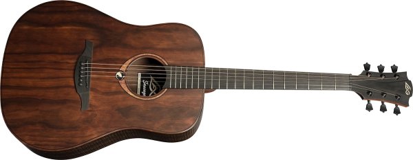 Dreadnought Acoustic Guitar With Padded Cover, Satin Open Pore