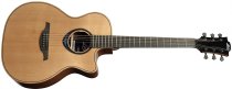 Bluewave 2 Auditorium Cutaway Acoustic / Electric Guitar With Padded Cover, Natural