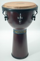 12" Djembe with Comfort Rim and Natural Skin Head, Brown