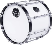 Quantum Mark II Marching Bass Drum - 14″ x 18″, Gloss White