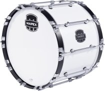 Quantum Mark II Marching Bass Drum - 14″ x 20″, Gloss White