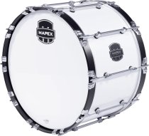 Quantum Mark II Marching Bass Drum - 14″ x 24″, Gloss White