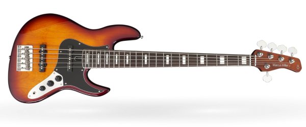 Marcus Miller V5 24-Fret 5-String Electric Bass, Tobacco Sunburst