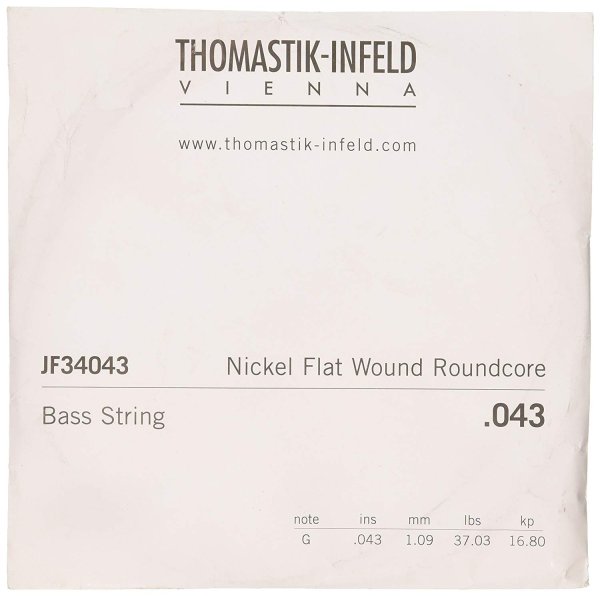 JF34043 Jazz Electric Bass Guitar Flatwound Nickel Round Steel Core - Single G Stri