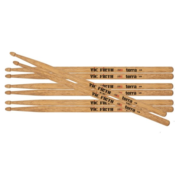 American Classic 5BT Terra Series Drumsticks (4-Pair Value Pack)