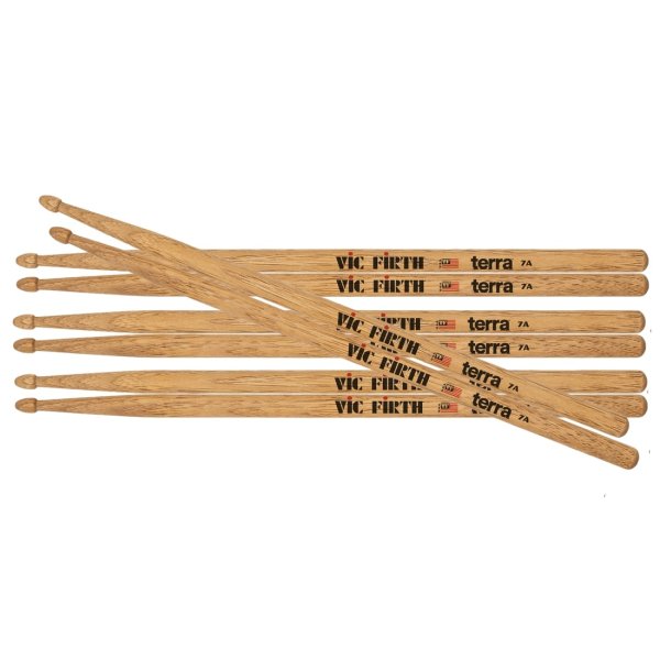 American Classic 7AT Terra Series Drumsticks (4-Pair Value Pack)