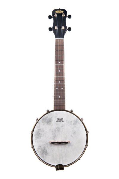 Concert Banjo Ukulele With Bag, Black Satin