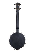 Concert Banjo Ukulele With Bag, Black Satin