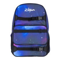 Student Backpack Stick Bag, Purple Galaxy