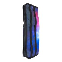 Student Backpack Stick Bag, Purple Galaxy