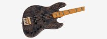 Marcus Miller V10 4-String Electric Bass With Hardshell Case, Transparent Black Satin