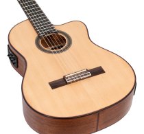 700 Series 4/4 Size Solid Sitka Spruce Top Classical Acoustic / Electric Guitar, Natural