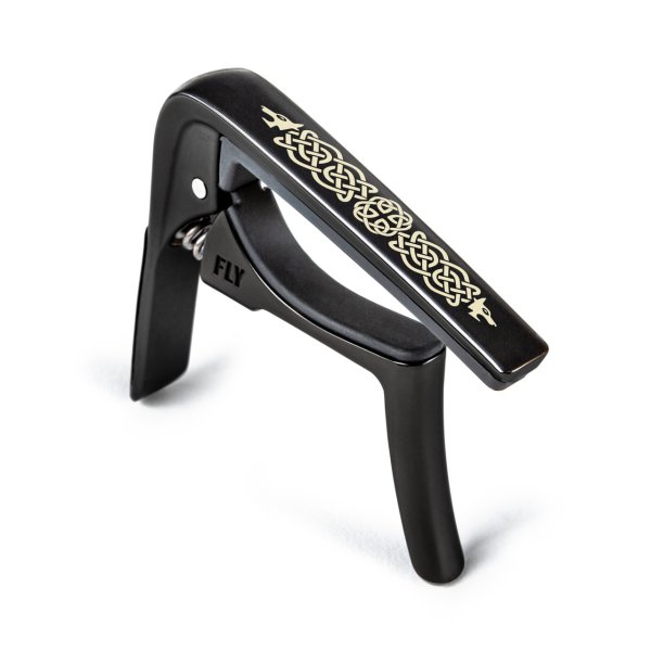 Trigger Fly Capo Celtic Knot Edition Curved, Black