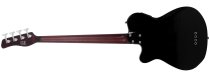 Mahogany Body 4-string Fretless Acoustic/Electric Bass, Black