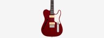 Larry Carlton Solidbody Electric Guitar, See Through Red