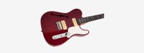 Larry Carlton Solidbody Electric Guitar, See Through Red