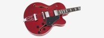 Larry Carlton Hollowbody Electric Guitar, See Through Red