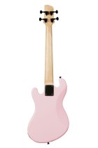 Solid Body 4-String Fretted U-BASS With Gig Bag, Pale Pink