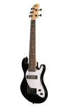 Solid Body 5-String Jet Black Fretted U-BASS