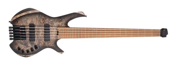 Space 5 Artisan Series 5-String Electric Bass With Bag, Star Dust Black