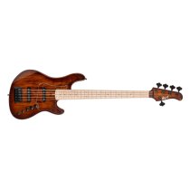 GB-Fusion 5-String Bass With Gig Bag, Antique Brown Burst